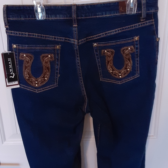 NWT, LAWMAN, Bonnie, Size 13/14, 34" Inseam,Cotton Stretchy Blend - Picture 6 of 12